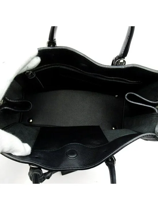 Balenciaga Paper A6 Calf Handbag Black - Picture 7 of 8